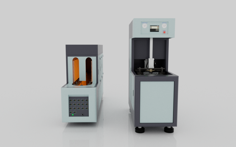 Front view of the Freedom100 Blow Molder